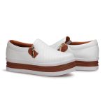 Tênis Slip on Zíper Costura Frontal Sola alta Dk Shoes 