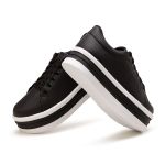 Kit 2 Pares Tênis Casual Helena Bran C/ Azul e Preto C/ Branco