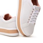 Kit 2 Pares Tênis Casual Helena Branco C/ Azul e Branco C/ Rose