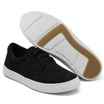 Tênis Casual Masculino Camurça Confortável com Cadarço Elástico + Palmilha EVA Preto