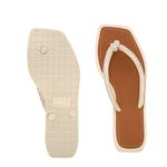 Chinelo Feminino com Strass Branco Prata