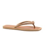 Chinelo Feminino com Strass Nude