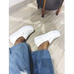 Tênis Slip On Detalhe Costura Matelassê Dk Shoes Branco