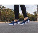 Tênis Slip On Nó Lateral Dk Shoes Jeans Escuro