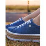 Kit 2 Pares Tênis Dk Ziper cost Stras Jeans claro