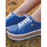 Kit 2 Pares Tênis Dk Ziper cost Stras Jeans claro