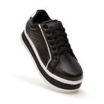 Kit 2 Pares Tênis Dk Casual Branco e Preto Plataforma