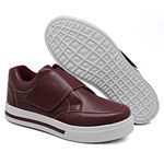 Tênis Slip On Casual Dk Shoes Tira Auto Colante Bordo