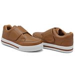 Tênis Slip On Casual Dk Shoes Tira Auto Colante Caramelo