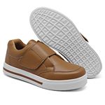 Tênis Slip On Casual Dk Shoes Tira Auto Colante Caramelo