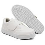 Tênis Slip On Casual Dk Shoes Tira Auto Colante Branco