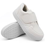 Tênis Slip On Casual Dk Shoes Tira Auto Colante Branco