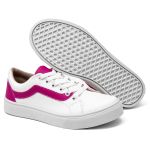 Tênis Casual Siena Dk Shoes Com Cadarço Branco Pink