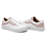 Tênis Casual Siena Dk Shoes Com Cadarço Branco Rose