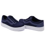 Tênis Casual Siena Dk Shoes Com Cadarço Jeans Escuro Copia