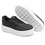 Tênis Casual Flat Form Amarrar Karen Preto