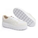 Tênis Casual Flat Form Amarrar Karen Off White