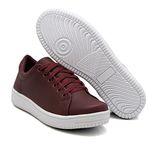 Tênis Casual Branco Siena Dk Shoes Bordo