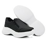 Tênis Chunky Slip On Zíperes Dkshoes Pedrarias Preto