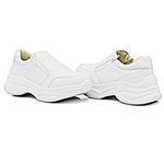 Tênis Chunky Slip On Zíperes Dkshoes Pedrarias Branco