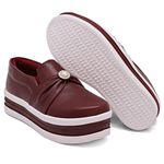 Tênis Slip On Dk Shoes Pérolas Plataforma Bordo