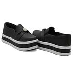 Tênis Slip On Dk Shoes Pérolas Plataforma Preto