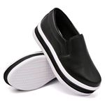 Tênis Dk Shoes Slip On Iate liso Preto