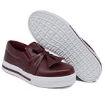 Tênis Iate Alpargata Slip On laço Dk Shoes Bordo