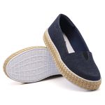 Tênis Sapatilha Feminino Dk Shoes Detalhe Corda Jeans Escuro