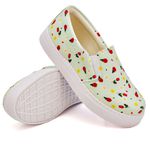 Tênis Slip On Floral Girassol Dk Shoes Sola Baixa Verde