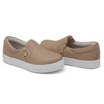 Tênis Slip On Zíper Iate Costura Frontal Dk Shoes Rose