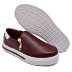 Tênis Feminino Slip On Dk Shoes Zíper Lateral Duas Cores