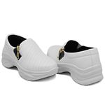 Tênis Chunky Casual Dkshoes Costura Frontal Branco detalhe Preto