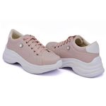 Tênis Casual Strass Feminino Chunky Dk Shoes Rose