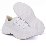 Tênis Casual Strass Feminino Chunky Dk Shoes Branco