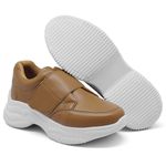 Tênis Chunky Casual Dk shoes Tira Auto Colante Caramelo