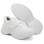 Tênis Chunky Casual Dk shoes Tira Auto Colante Branco