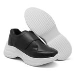 Tênis Chunky Casual Dk shoes Tira Auto Colante Preto