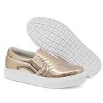 Slip On Feminino Costura Reta Dk Shoes Gold