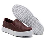 Tênis Infantil Slip On Dk Detalhe Costura Bordo