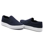 Tênis Infantil Slip On Dk Detalhe Costura Jeans Escuro