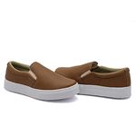 Tênis Infantil Slip On Dk Liso Caramelo