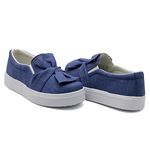 Tênis Infantil Slip On Dk Detalhe Laço Jeans Claro