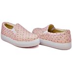 Tênis Slip On Floral Infantil Dk Shoes Rosê