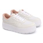 Tênis Feminino Branco Sola Alta Cores Karen