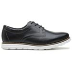 Sapato Oxford Masculino Conforto Dia a Dia Couro Nobre Preto 