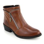 Bota - Zip Ankle Boot Caramelo