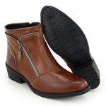 Bota - Zip Ankle Boot Caramelo