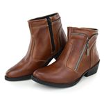 Bota - Zip Ankle Boot Caramelo