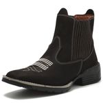 Bota Texana Masculina Couro Café